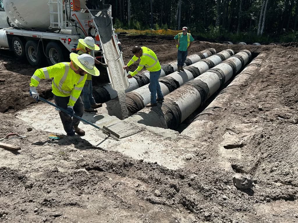 Crew forming concrete walls at a Grand Prairie jobsite